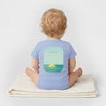Organic Kurzarm-Babybody von Stanley/Stella - sky