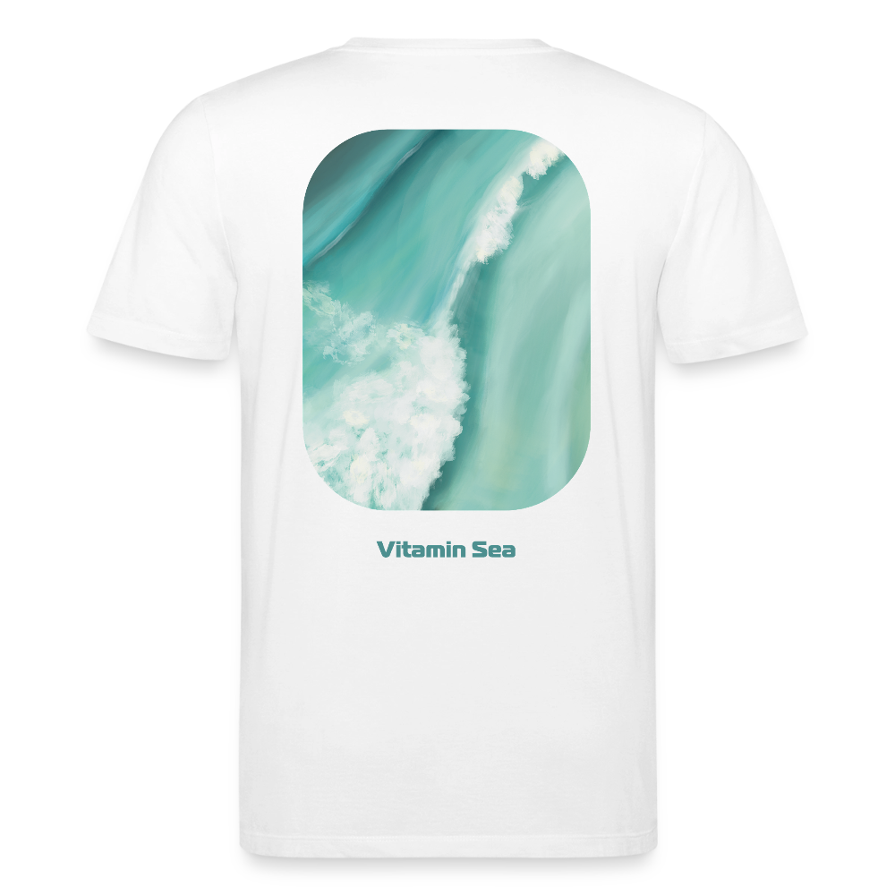 Esperance Australia Wave Print, Drone Ocean View, Turquoise Teal Surf Art, Coastal Wall Decor, Fine Art Beach Shirt, Gift for Surfer - Stanley/Stella Unisex Bio-T-Shirt CREATOR - white