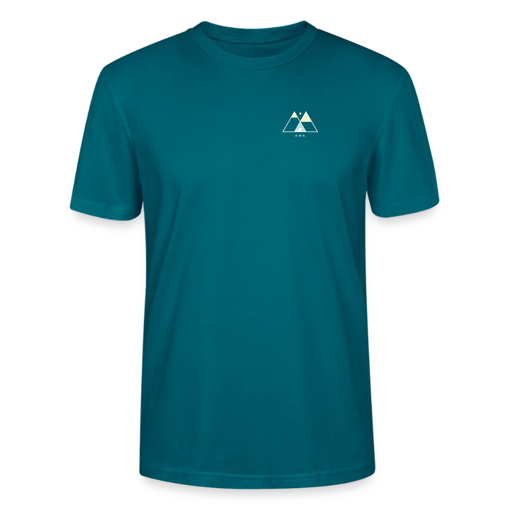 Esperance Australia Wave Print Dark Shirt, Drone Ocean View, Turquoise Teal Surf Art, Coastal Wall Decor, Fine Art Beach Shirt, Gift for Surfer  - Stanley/Stella Unisex T-Shirt CRAFTER - ocean depth