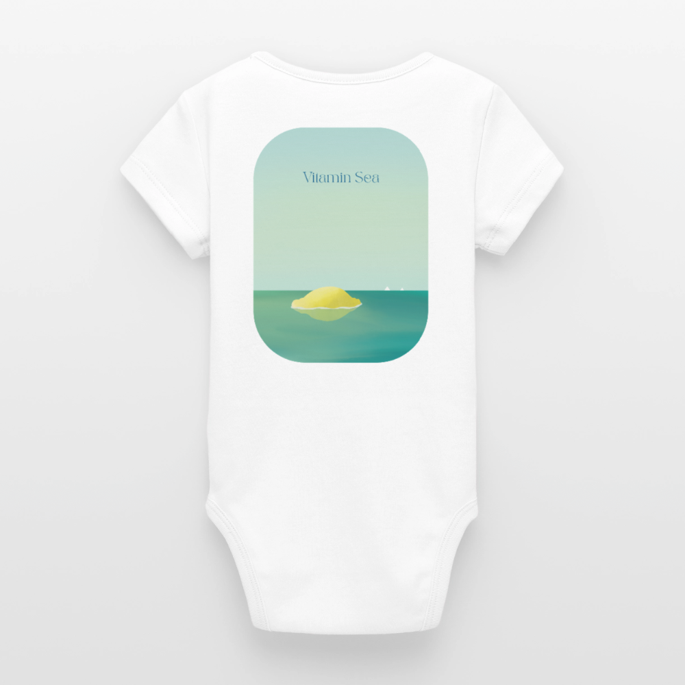 Organic Kurzarm-Babybody von Stanley/Stella - white