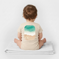 Organic Kurzarm-Babybody von Stanley/Stella - soft Ecru