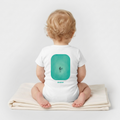 Mother Whale - Baby Organic Bodysuit - white