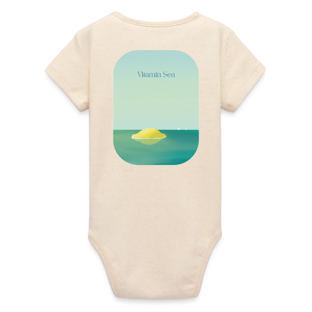 Organic Kurzarm-Babybody von Stanley/Stella - soft Ecru