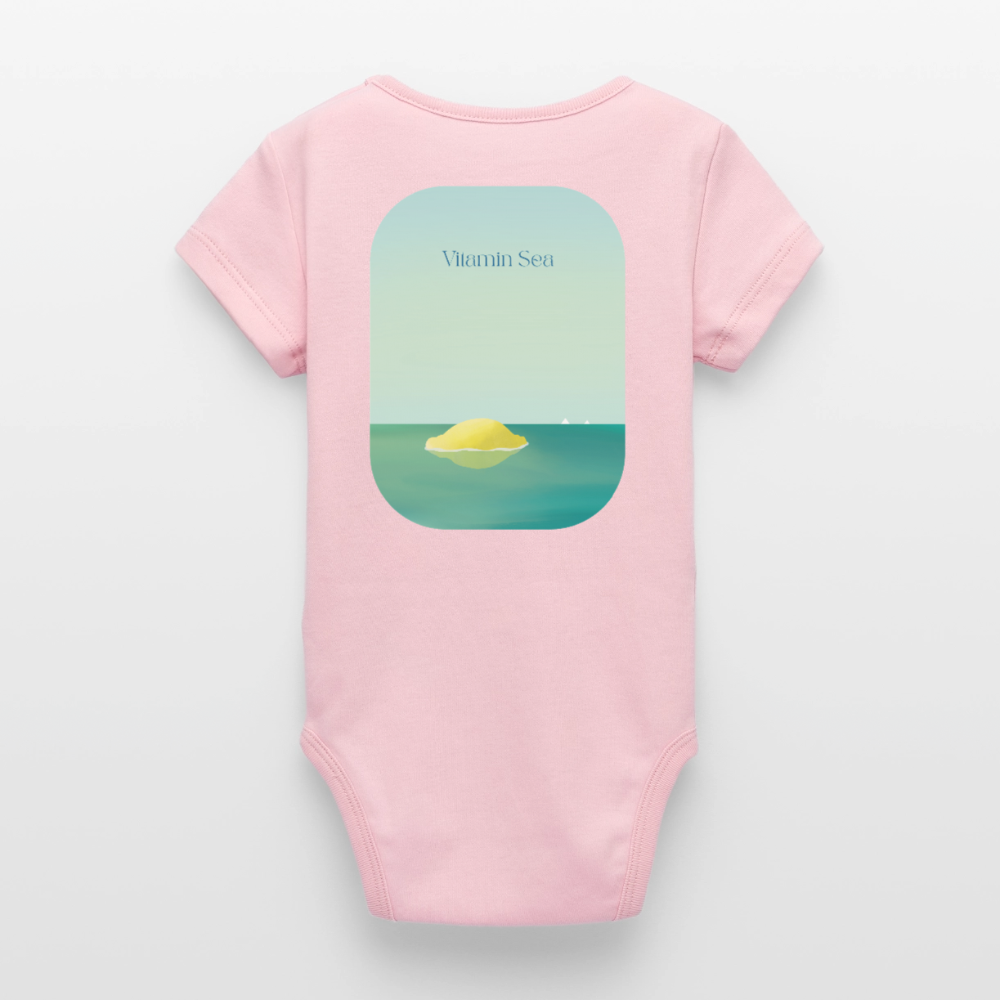 Organic Kurzarm-Babybody von Stanley/Stella - cotton pink