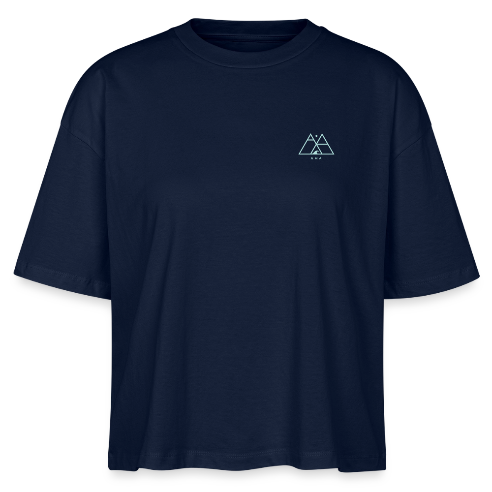 Lemon Vitamin Sea - Stanley/Stella Nova Women’s Boxy Organic T-Shirt - navy