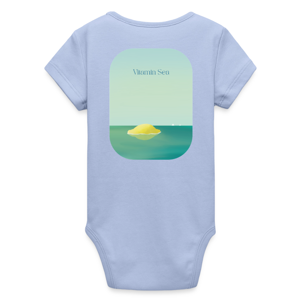 Organic Kurzarm-Babybody von Stanley/Stella - sky