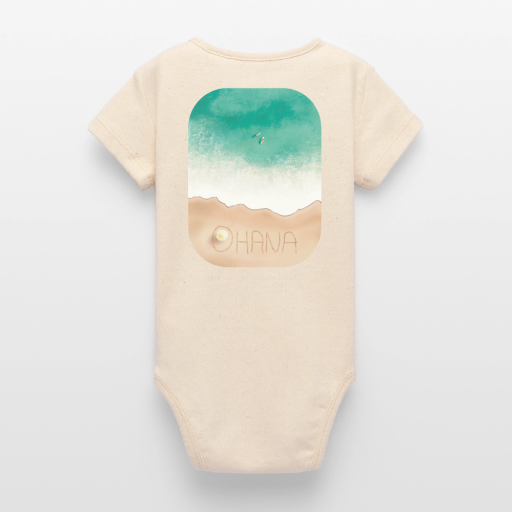 Organic Kurzarm-Babybody von Stanley/Stella - soft Ecru