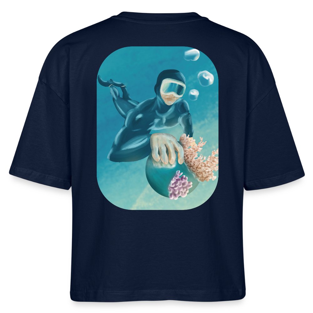 Stanley/Stella Nova Women’s Boxy Organic T-Shirt - navy