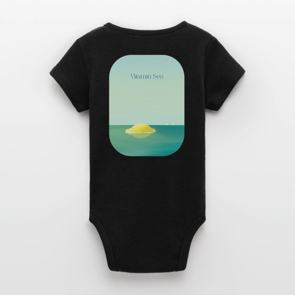 Organic Kurzarm-Babybody von Stanley/Stella - black