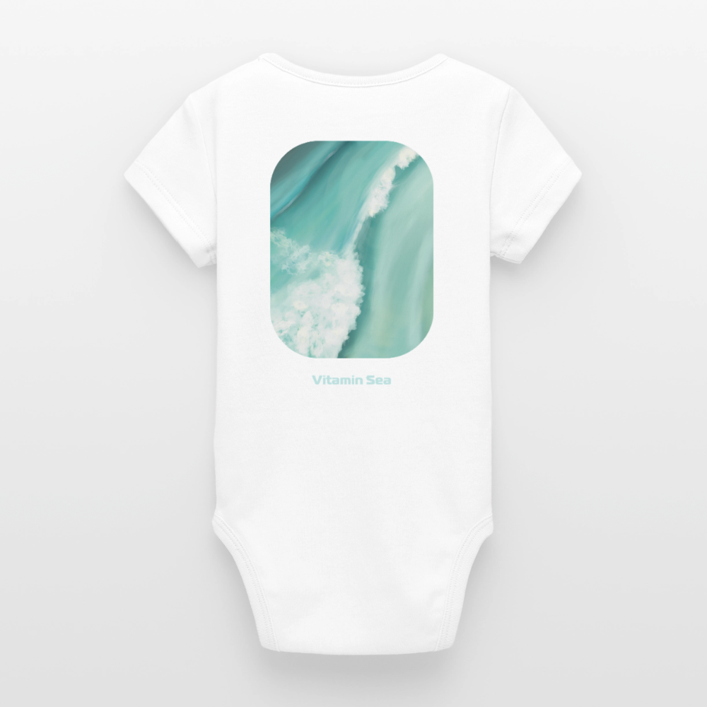 Organic Kurzarm-Babybody von Stanley/Stella - white