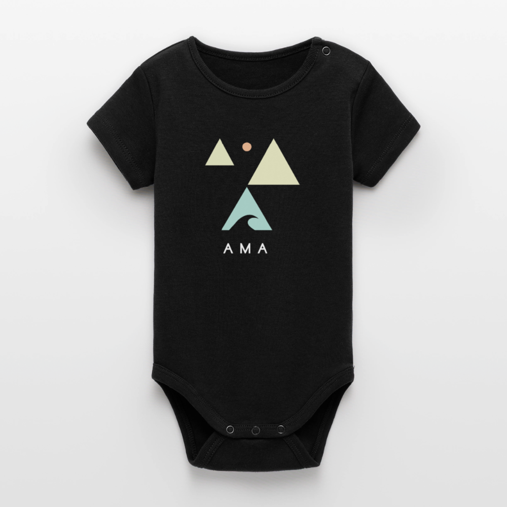 Organic Kurzarm-Babybody von Stanley/Stella - black