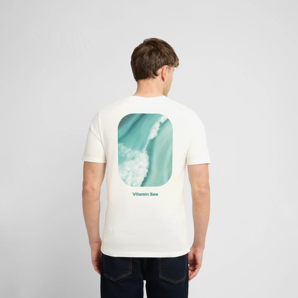 Esperance Australia Wave Print, Drone Ocean View, Turquoise Teal Surf Art, Coastal Wall Decor, Fine Art Beach Shirt, Gift for Surfer - Stanley/Stella Unisex Bio-T-Shirt CREATOR - natural white
