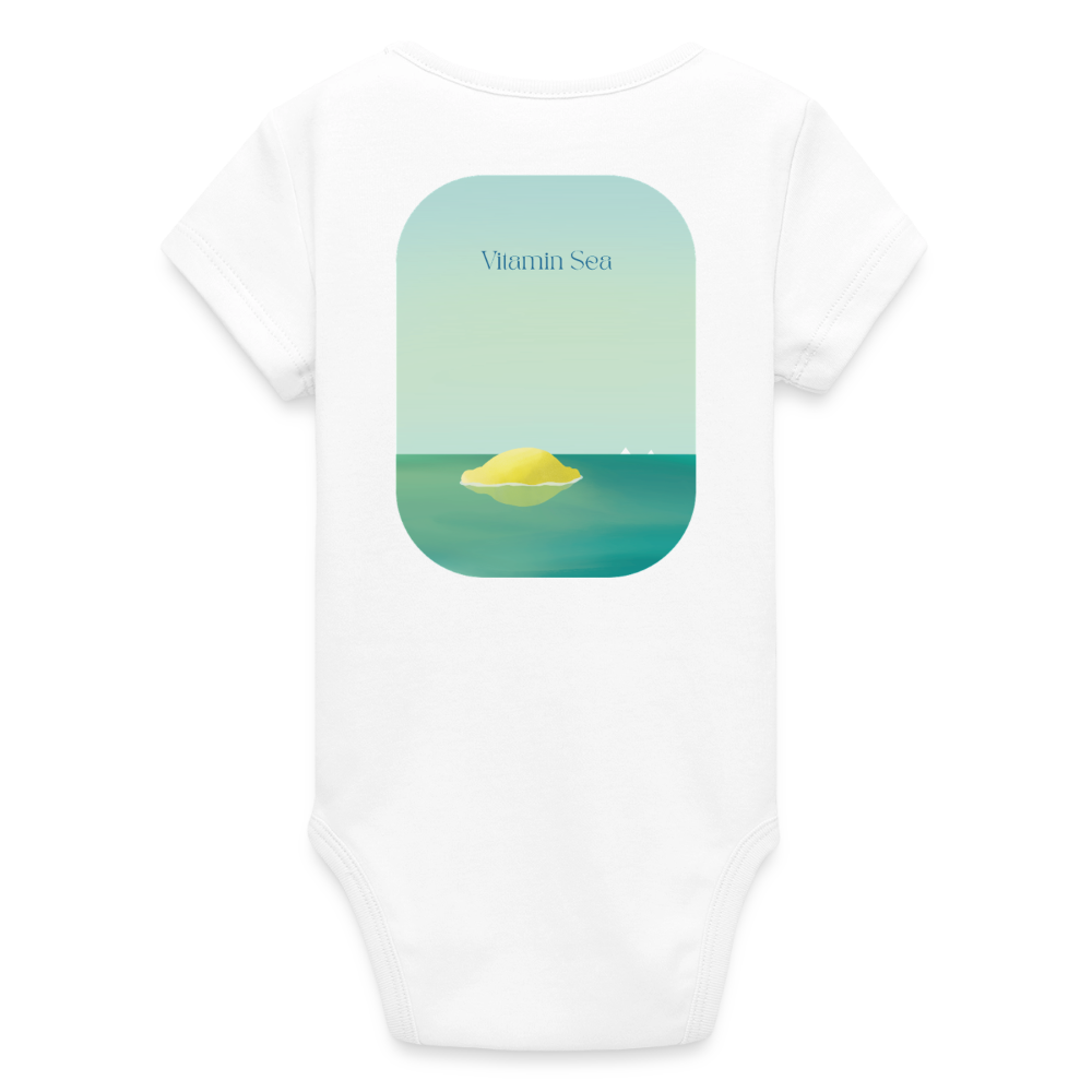 Organic Kurzarm-Babybody von Stanley/Stella - white