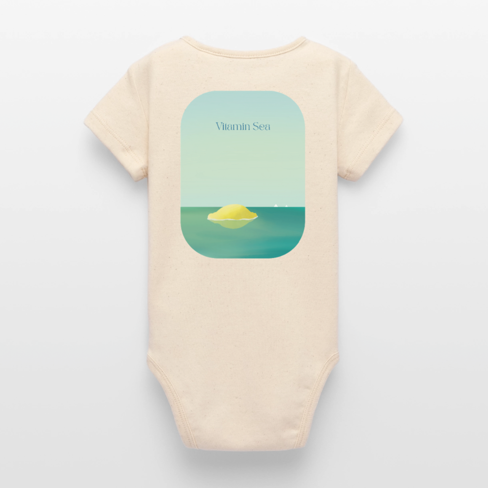 Organic Kurzarm-Babybody von Stanley/Stella - soft Ecru