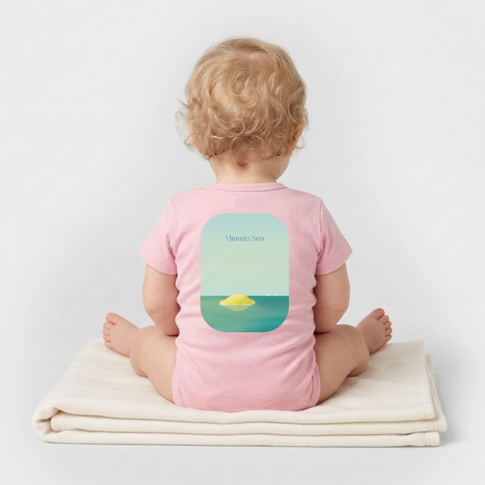 Organic Kurzarm-Babybody von Stanley/Stella - cotton pink