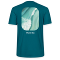 Esperance Australia Wave Print Dark Shirt, Drone Ocean View, Turquoise Teal Surf Art, Coastal Wall Decor, Fine Art Beach Shirt, Gift for Surfer  - Stanley/Stella Unisex T-Shirt CRAFTER - ocean depth