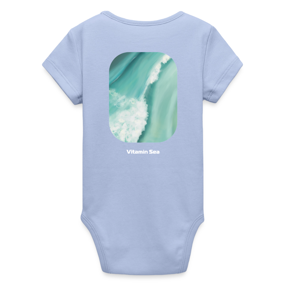 Organic Kurzarm-Babybody von Stanley/Stella - sky