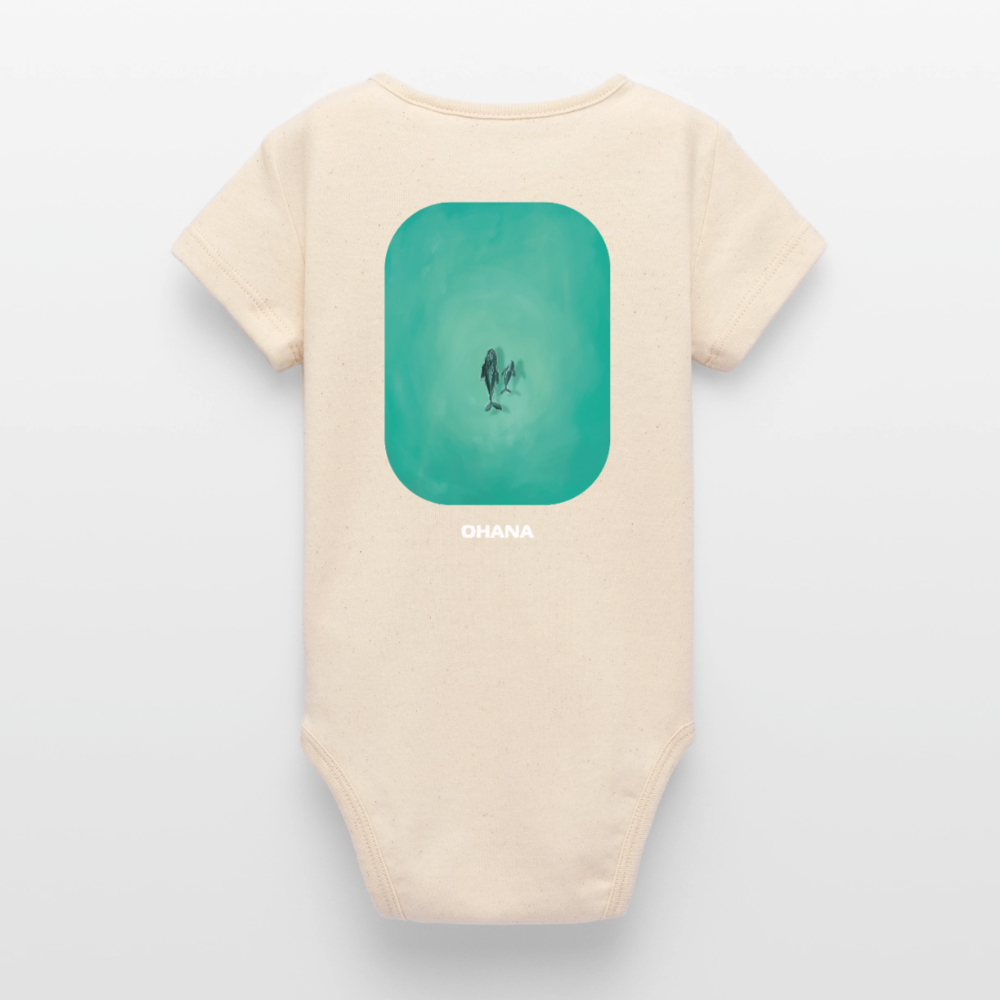 Mother Whale - Baby Organic Bodysuit - soft Ecru