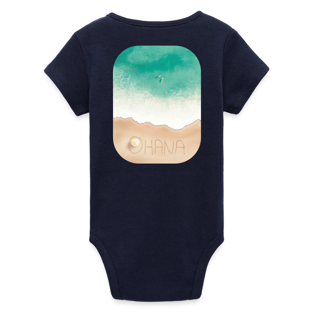 Organic Kurzarm-Babybody von Stanley/Stella - navy