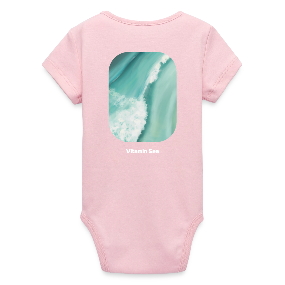 Organic Kurzarm-Babybody von Stanley/Stella - cotton pink