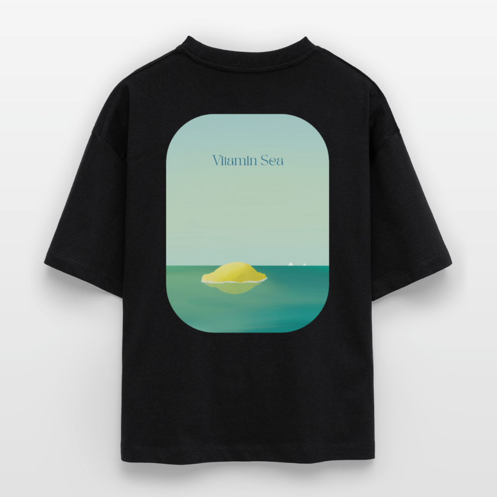 Lemon Vitamin Sea - Stanley/Stella Nova Women’s Boxy Organic T-Shirt - black