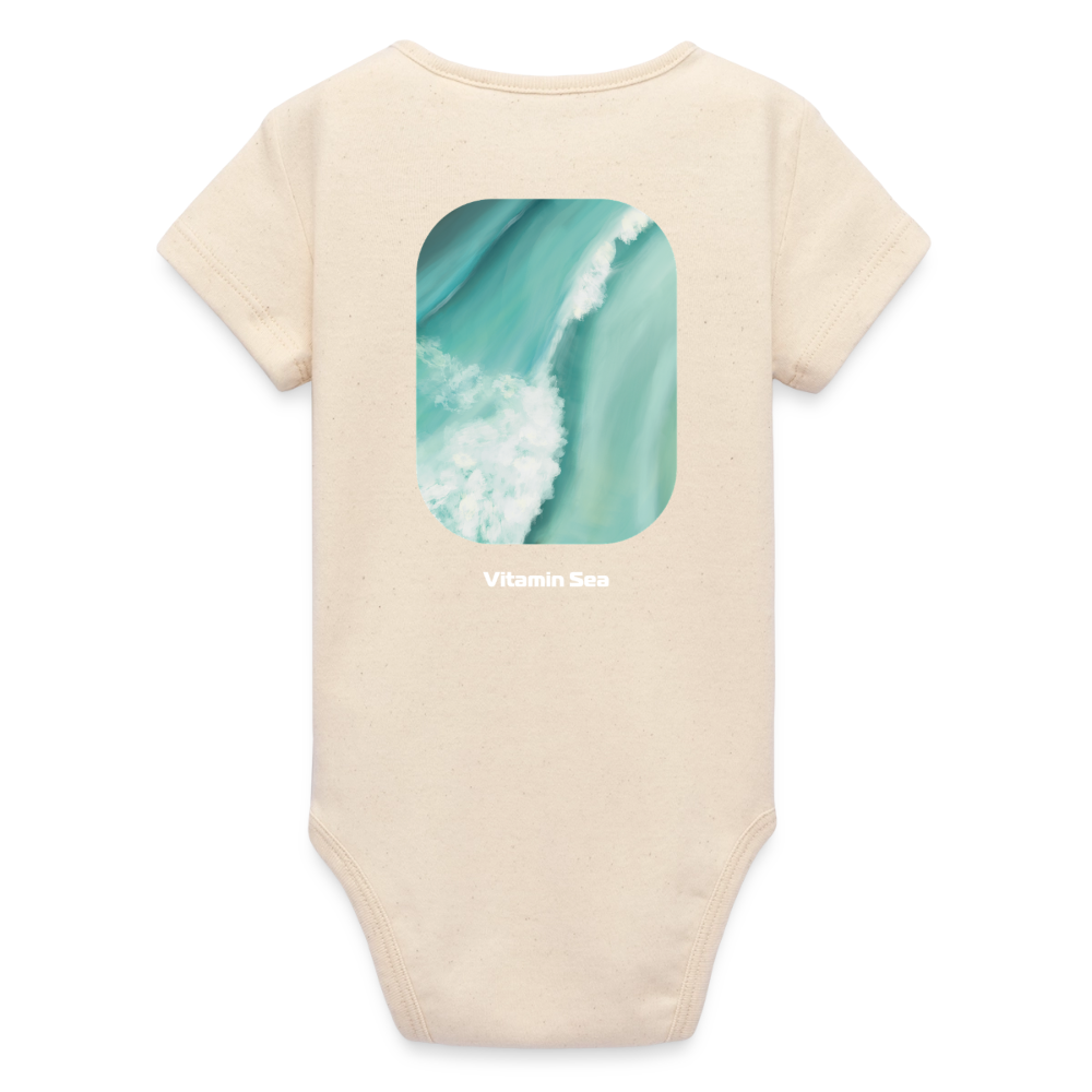Organic Kurzarm-Babybody von Stanley/Stella - soft Ecru