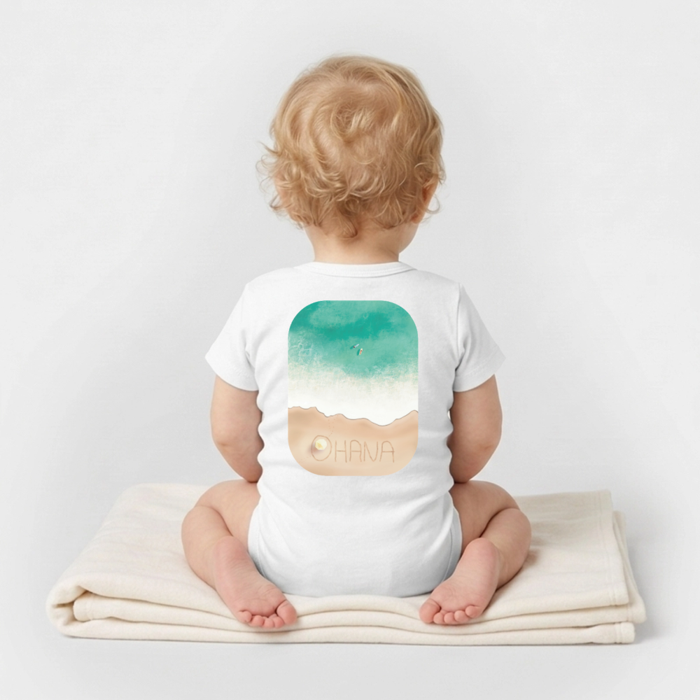 Organic Kurzarm-Babybody von Stanley/Stella - white