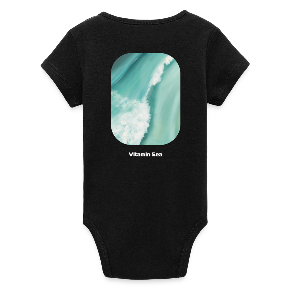 Organic Kurzarm-Babybody von Stanley/Stella - black