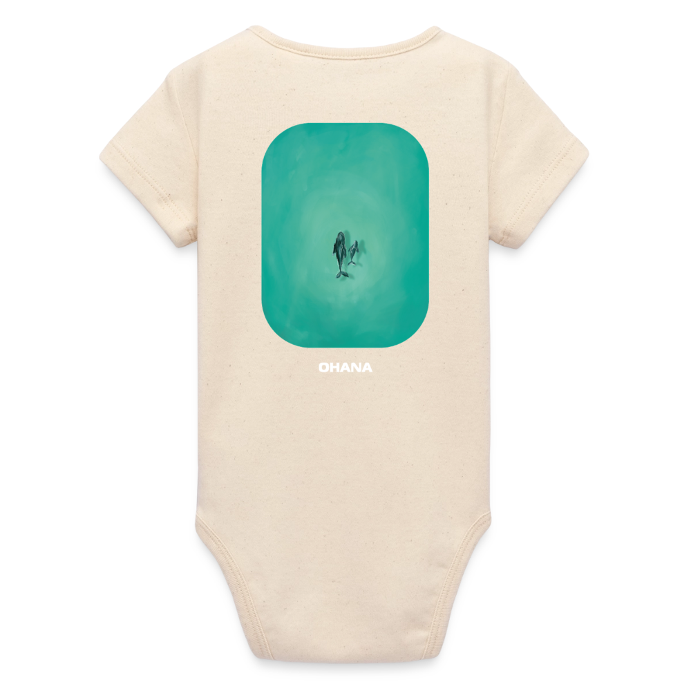 Mother Whale - Baby Organic Bodysuit - soft Ecru
