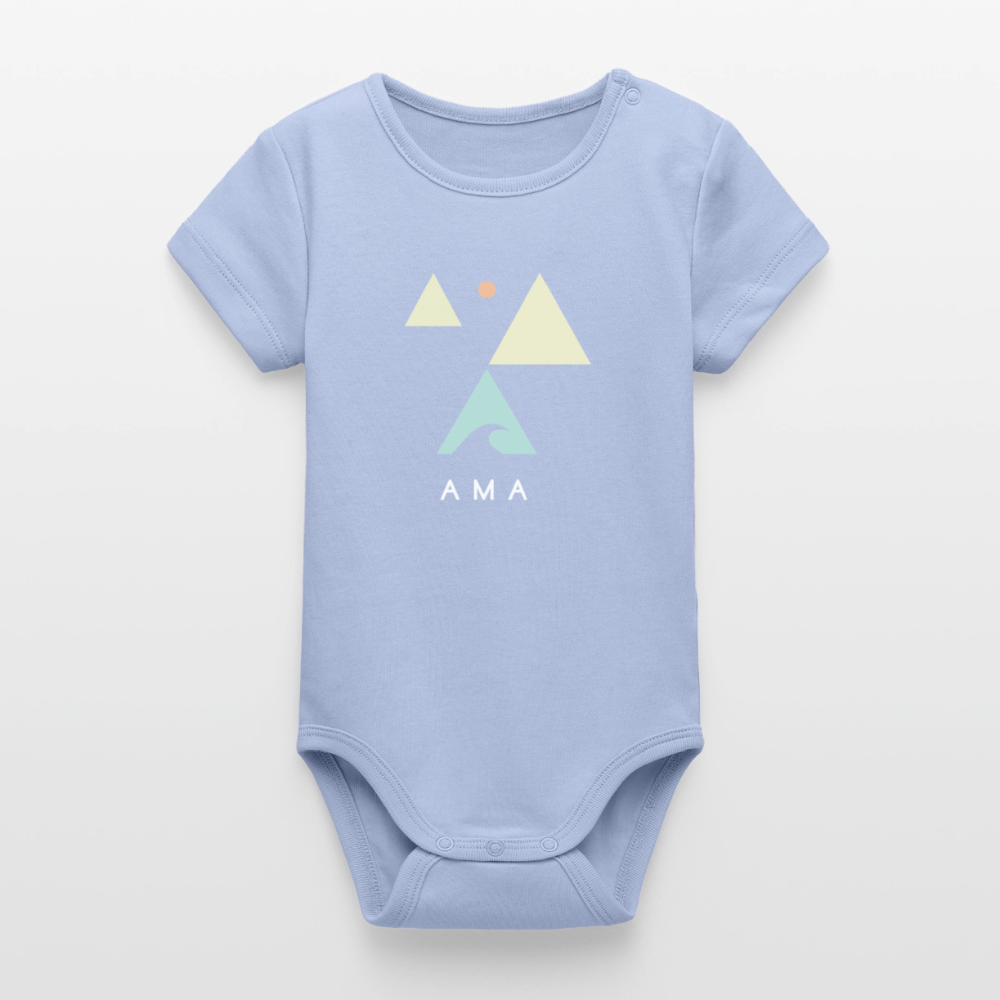 Organic Kurzarm-Babybody von Stanley/Stella - sky