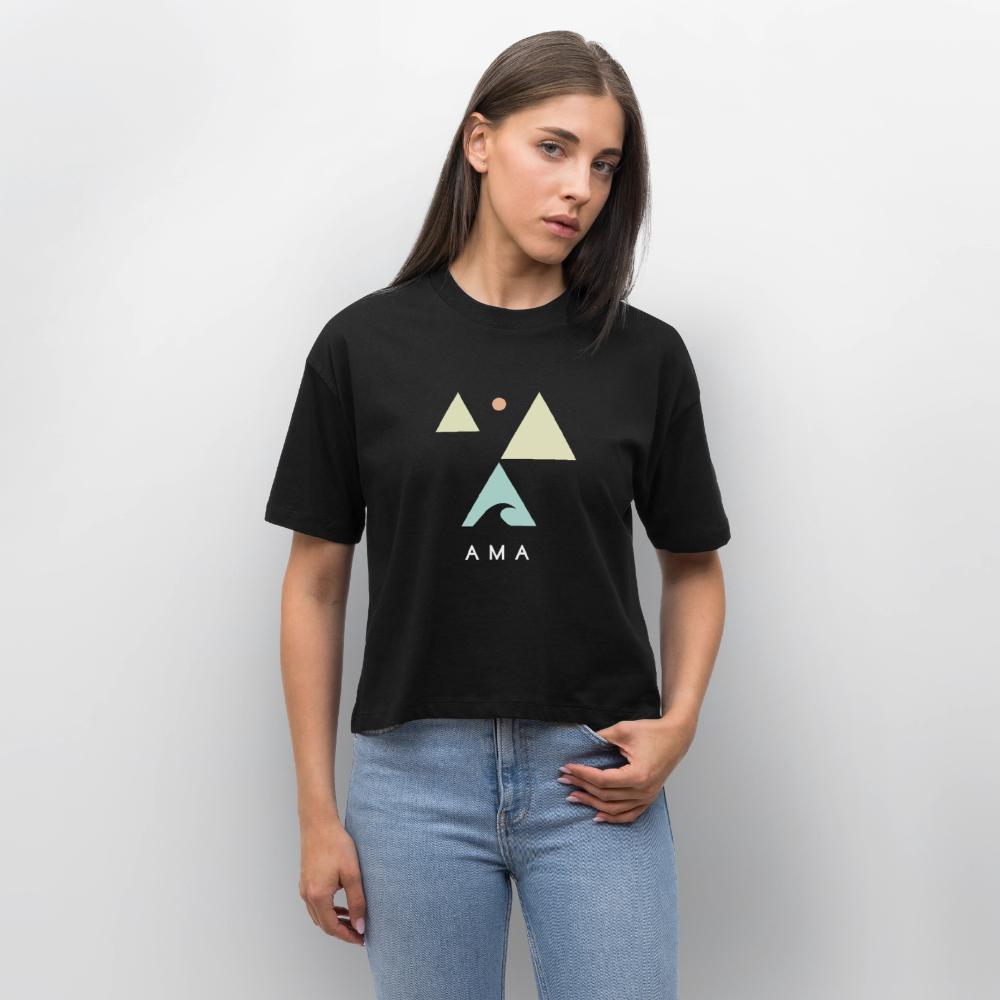 Virgo — Women's Stanley/Stella Frauen Boxy Bio-T-Shirt Nova - black