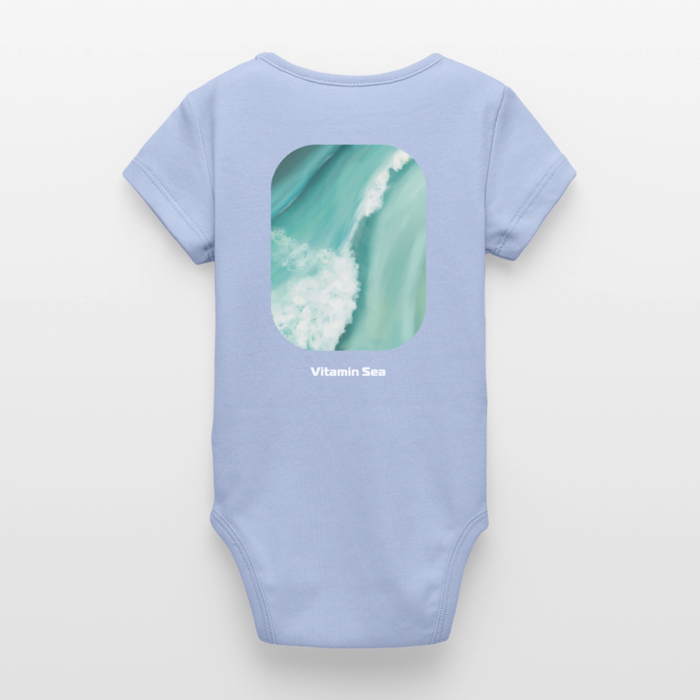 Organic Kurzarm-Babybody von Stanley/Stella - sky