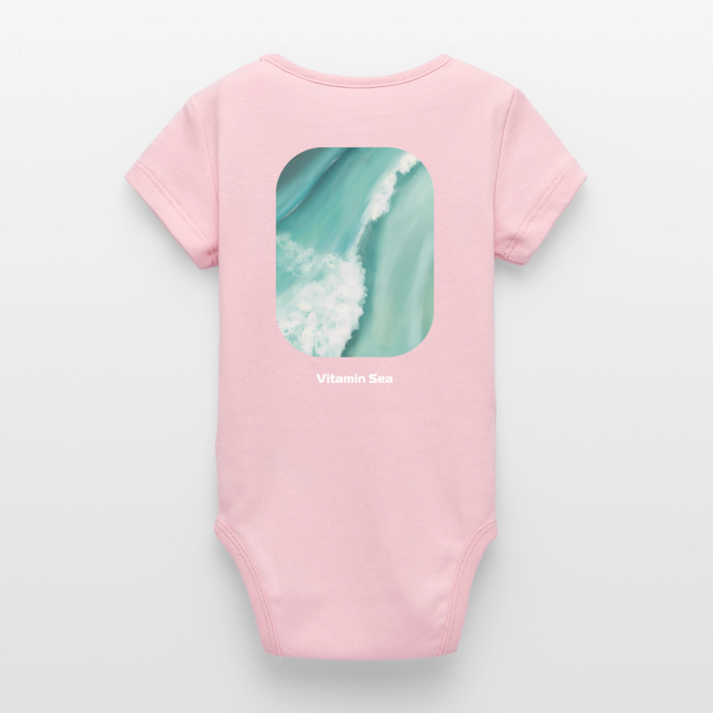 Organic Kurzarm-Babybody von Stanley/Stella - cotton pink