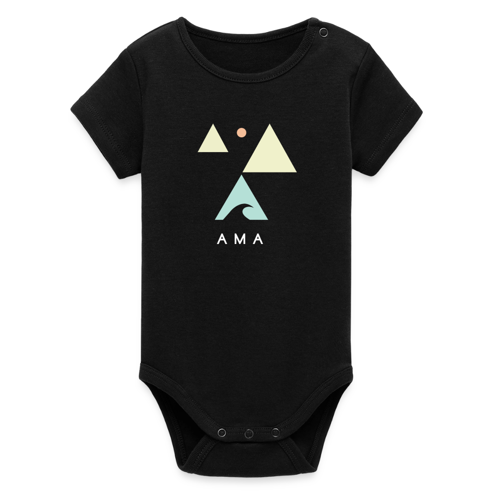 Organic Kurzarm-Babybody von Stanley/Stella - black
