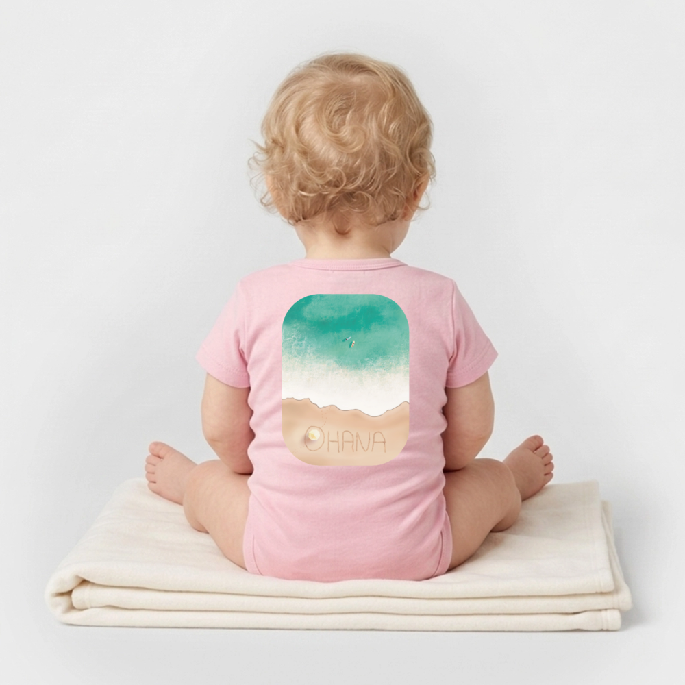 Organic Kurzarm-Babybody von Stanley/Stella - cotton pink
