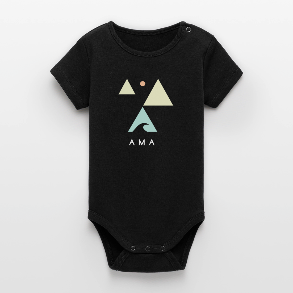 Organic Kurzarm-Babybody von Stanley/Stella - black