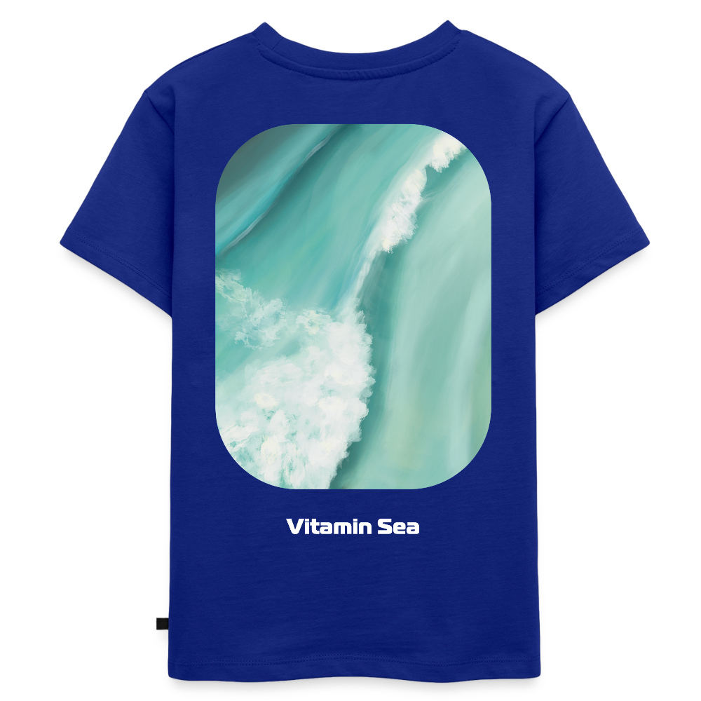 Esperance Australia Wave Print, Drone Ocean View, Turquoise Teal Surf Art, Coastal Apparel, Fine Art Beach Poster, Gift for Surfer - Kinder Premium T-Shirt - royal blue