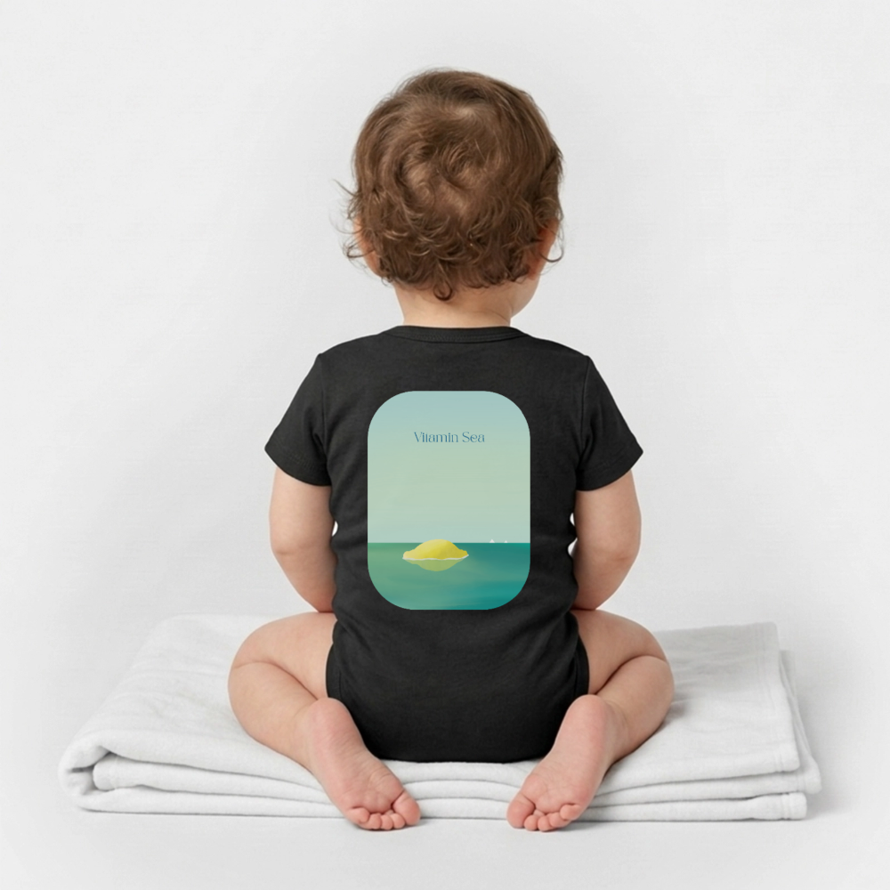 Organic Kurzarm-Babybody von Stanley/Stella - black