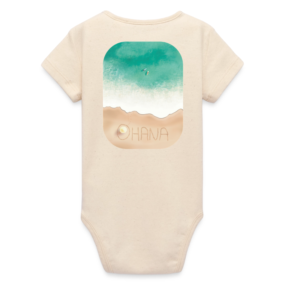Organic Kurzarm-Babybody von Stanley/Stella - soft Ecru