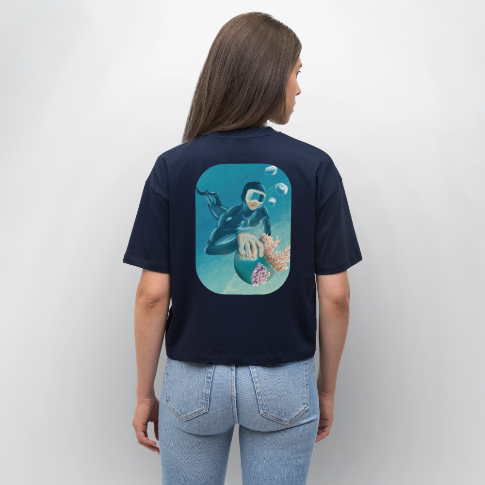 Stanley/Stella Nova Women’s Boxy Organic T-Shirt - navy