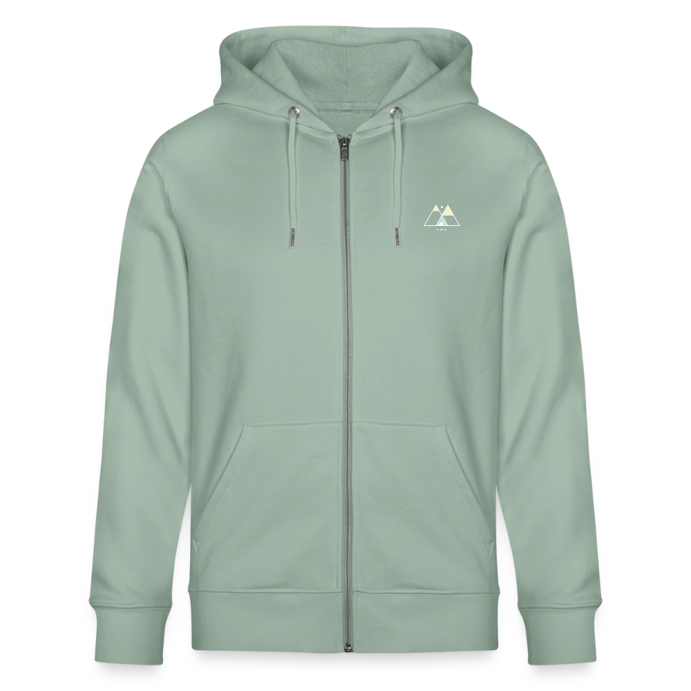Esperance Australia Wave Print Zipper Hoodie, Drone Ocean View, Turquoise Teal Surf Art, Coastal Wall Decor - aloe