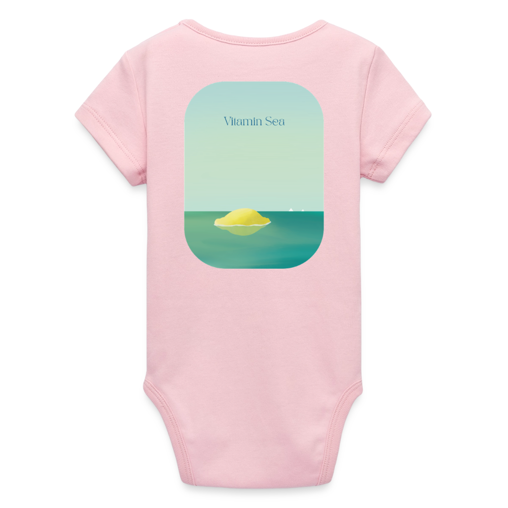 Organic Kurzarm-Babybody von Stanley/Stella - cotton pink