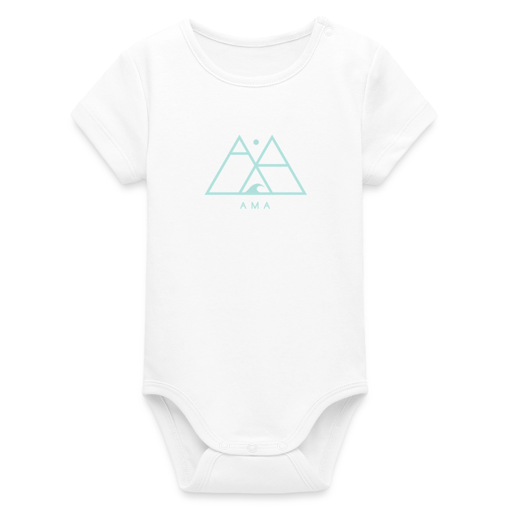 Organic Kurzarm-Babybody von Stanley/Stella - white