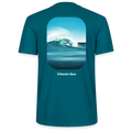 Oceans Eye Wave Fine Art Print | Surfing Apparel | Diesel Blue Ocean Barrel shirt | Coastal Wearable Art | Gift for Ocean Lovers & Surfers Stanley/Stella Unisex T-Shirt CRAFTER - ocean depth