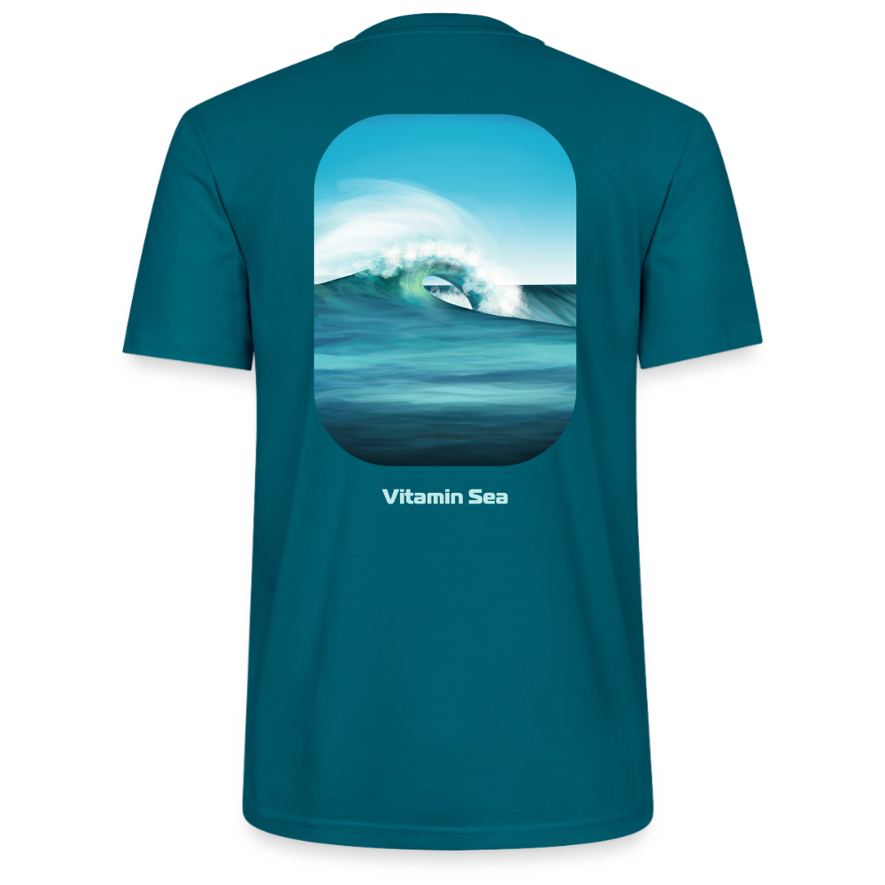 Oceans Eye Wave Fine Art Print | Surfing Apparel | Diesel Blue Ocean Barrel shirt | Coastal Wearable Art | Gift for Ocean Lovers & Surfers Stanley/Stella Unisex T-Shirt CRAFTER - ocean depth