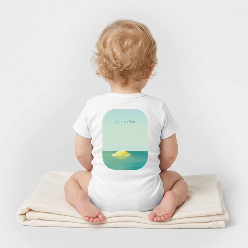 Organic Kurzarm-Babybody von Stanley/Stella - white