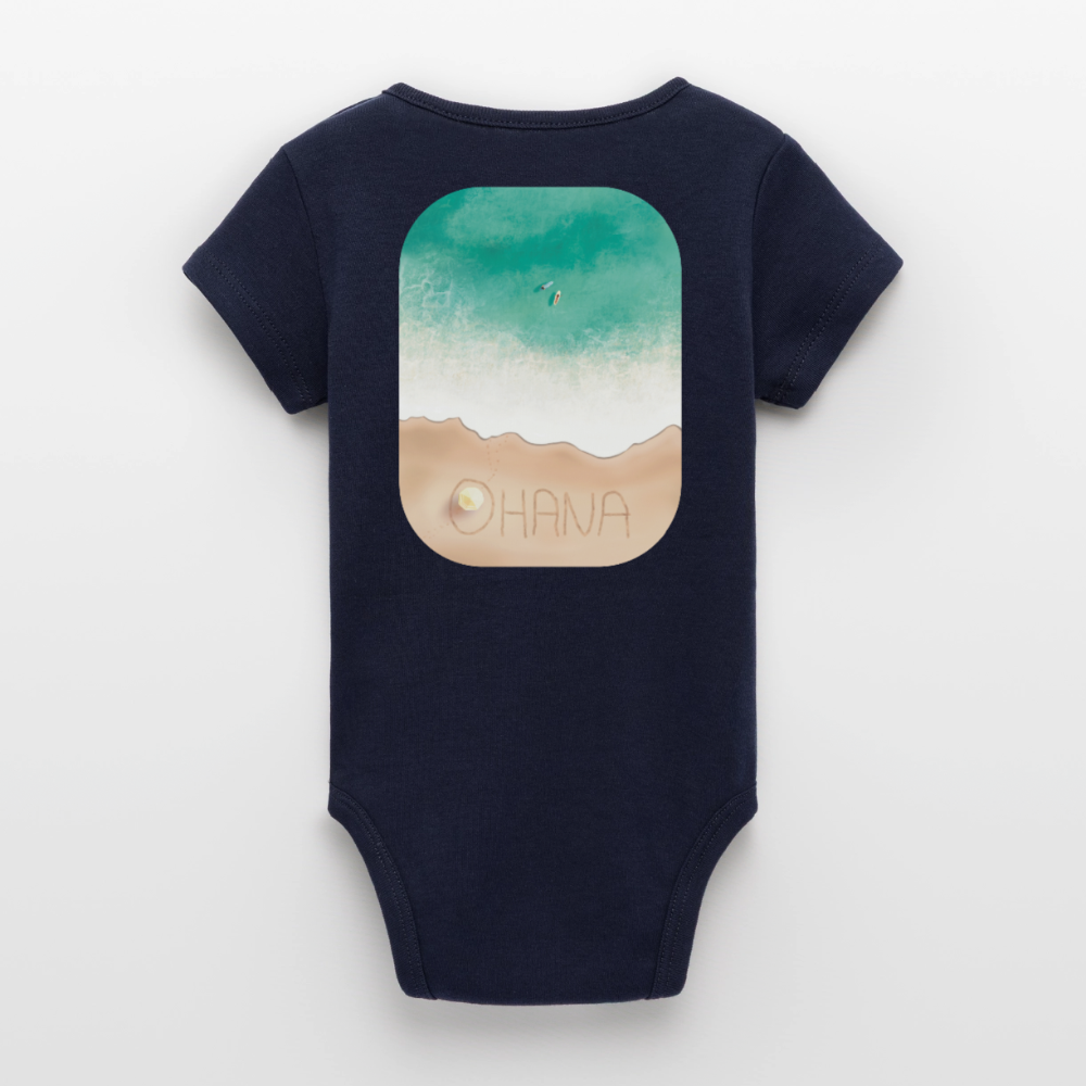Organic Kurzarm-Babybody von Stanley/Stella - navy