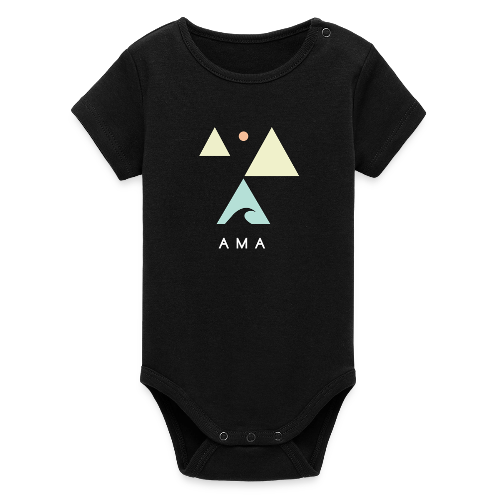 Organic Kurzarm-Babybody von Stanley/Stella - black