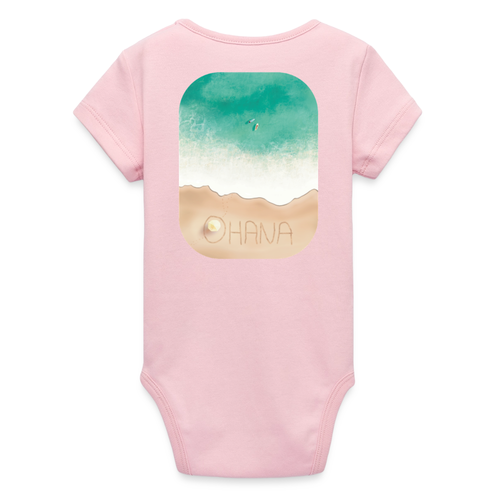 Organic Kurzarm-Babybody von Stanley/Stella - cotton pink
