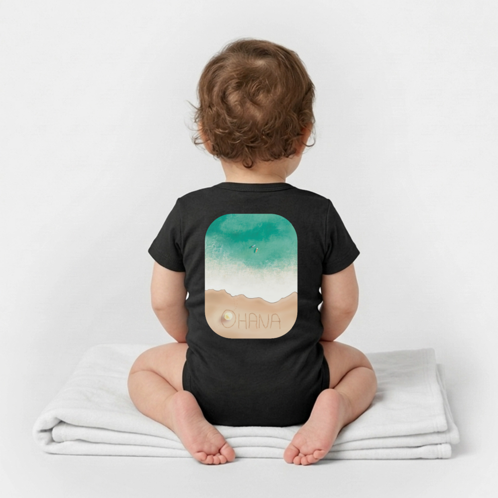 Organic Kurzarm-Babybody von Stanley/Stella - black